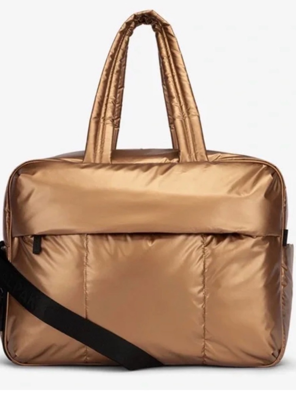 Calpak Metallic Bronze Travel Tote Bag